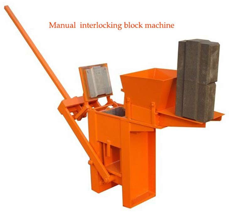 cement clay manual brick making machine